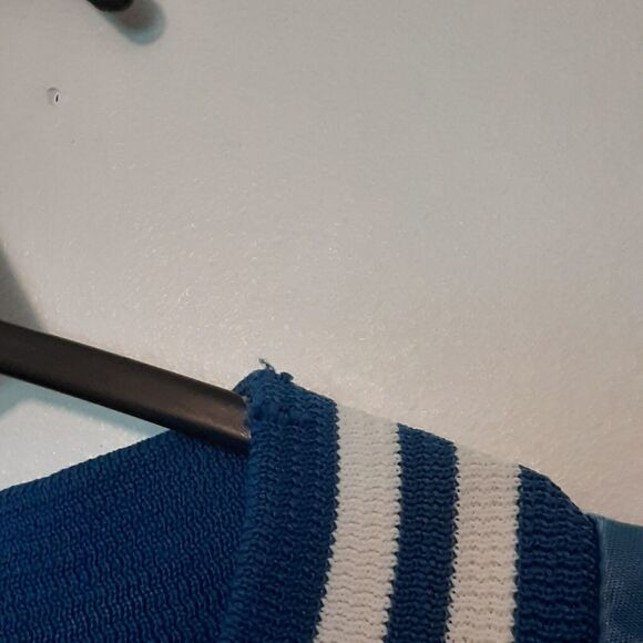 Vtg Indianapolis Colts Chalk Line Mens XL Back Arch Satin Bomber Jacket READ - Picture 5 of 10